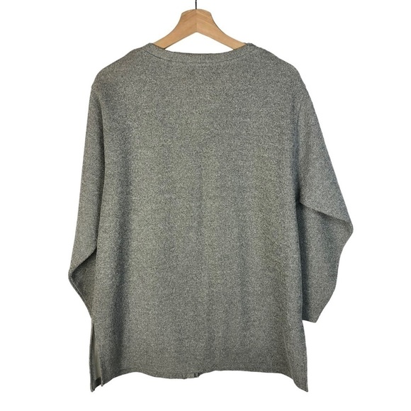 Express Y2K Medium Gray Button Down Cardigan Sweater M - Picture 2 of 4